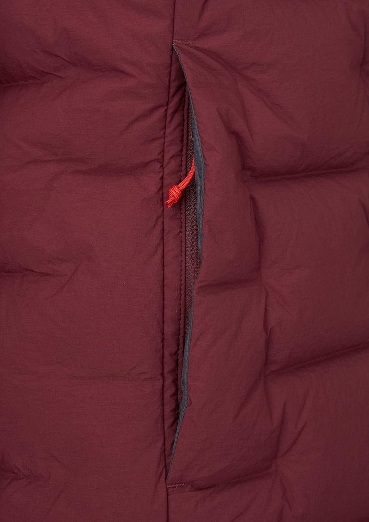 Rab Cubit Stretch-Daunenparka Damen rot