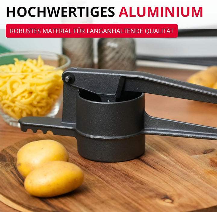 Westmark Spätzle- und Kartoffelpresse Spätzlepress "Special Dark Edition", Länge: 41 cm, mit runder