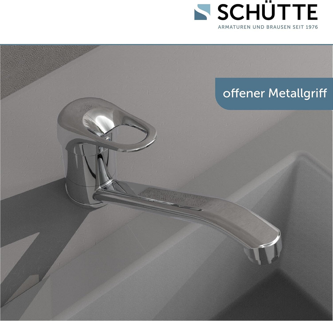 SCHÜTTE PORTO Spültischarmatur, Küchenarmatur 360° schwenkbar, Wasserhahn für die Küche, Mischbatter