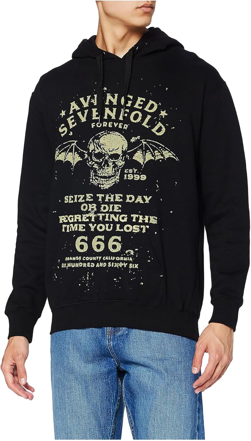 Avenged Sevenfold Herren Kapuzenpullover Seize The Day schwarz