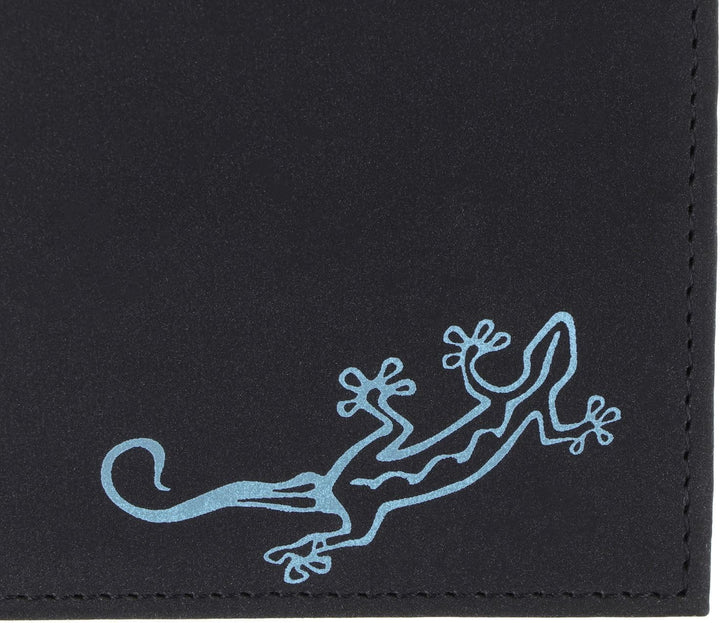 Oxmox New Cryptan Geldbörse 12 cm Lizard (Schwarz), Lizard (Schwarz)