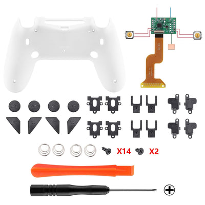eXtremeRate DAWN2.0 FlashShot Trigger Stop Remap Kit für ps4 CUH-ZCT2 Controller,DIY-Ersatz Hülle Ge