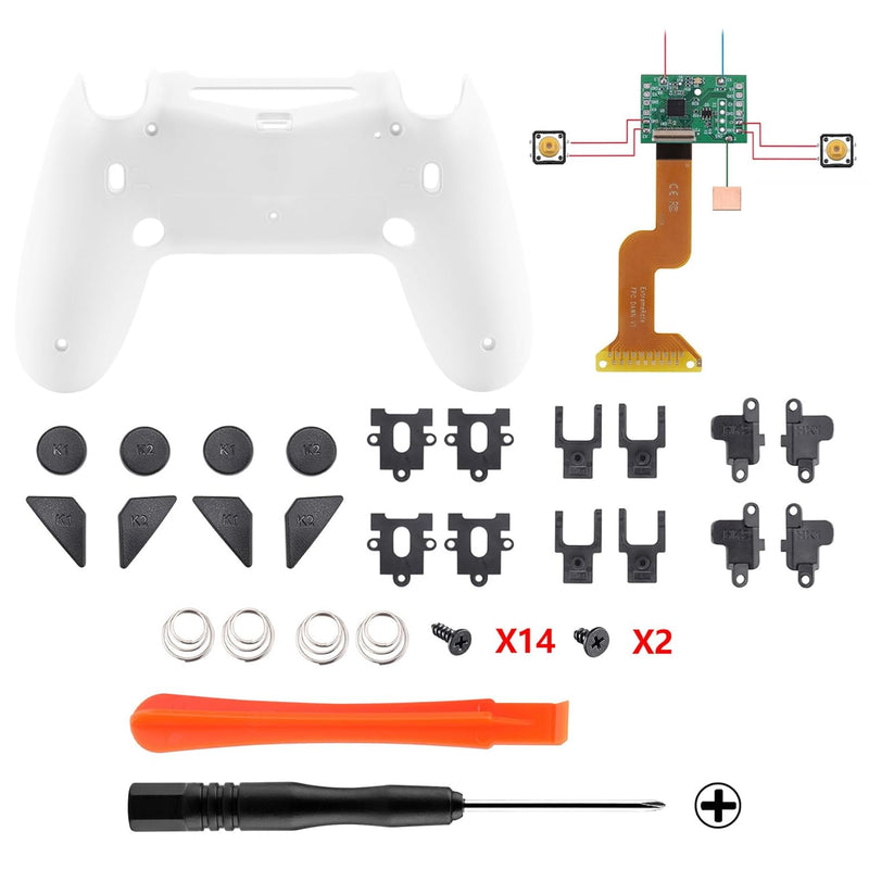 eXtremeRate DAWN2.0 FlashShot Trigger Stop Remap Kit für ps4 CUH-ZCT2 Controller,DIY-Ersatz Hülle Ge