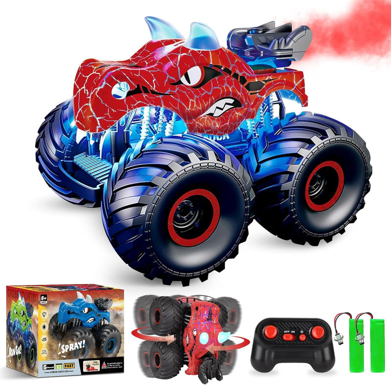 Monster Dinosaurier Truck Ferngesteuertes Auto Kinder Spielzeug ab 3 4 5 6 7 8 Jahre, 2.4 GHz RC Aut