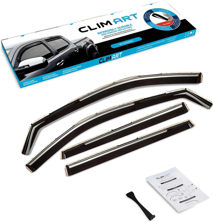 CLIM ART Windabweiser für Nissan X-Trail 2014-2020 Autofenster Regenschutz, Regenabweiser, Integrier
