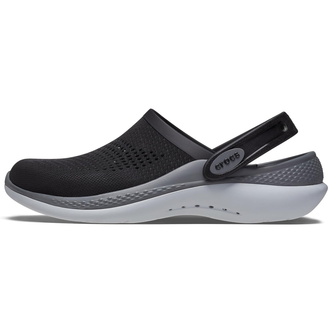 Crocs Unisex Literide 360 Clog 36/37 EU Black Slate Grey, 36/37 EU Black Slate Grey