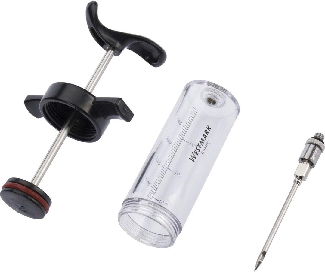 Westmark Marinierspritze mit abnehmbarer Nadel, Länge: 22,5 cm, Mit Skala bis 1,5 oz/50 ml, Kunststo