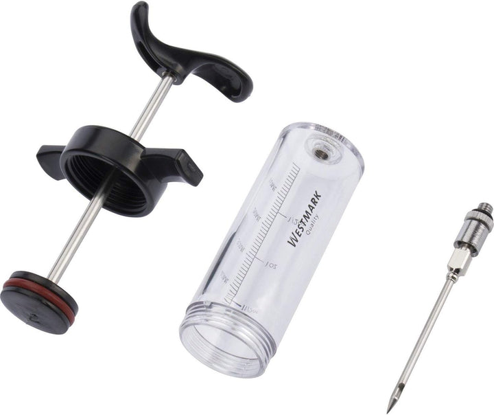 Westmark Marinierspritze mit abnehmbarer Nadel, Länge: 22,5 cm, Mit Skala bis 1,5 oz/50 ml, Kunststo