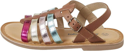 Vertbaudet Mädchen Römersandalen 37 EU Camelfarben, 37 EU Camelfarben
