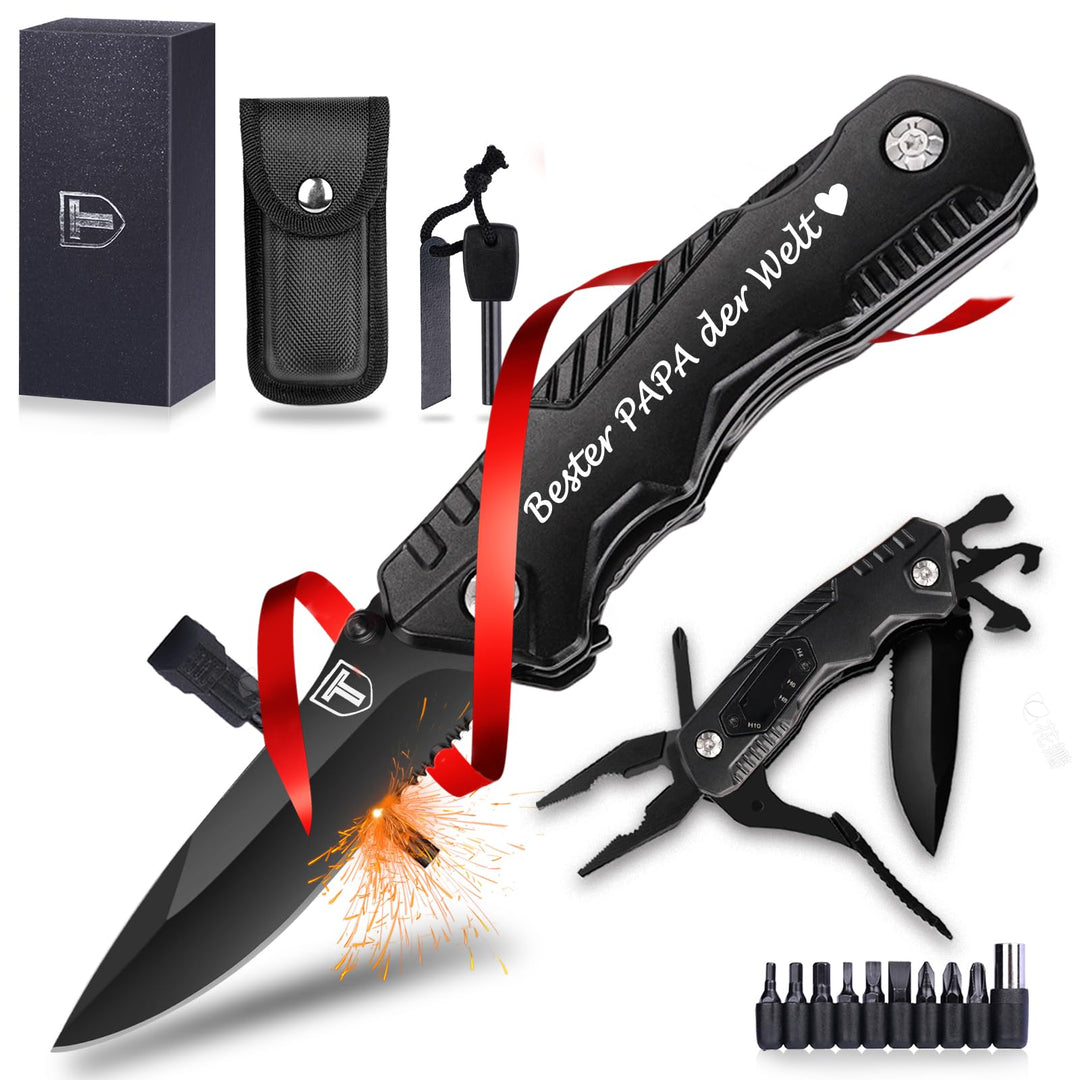 Weihnachts geschenke für Papa Multitool Messer - Männertag Geschenke für Männer Vater Stiefvater, Ge