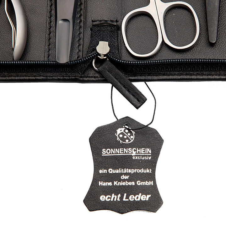 Sonnenschein by Hans Kniebes - Manicure-Etui, Reissverschluss: 9-tlg. Bestückung, rostfrei-edelmatti