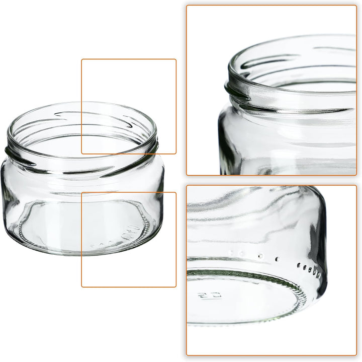 KADAX 100er Set Einmachgläser 250ml TO82 Gurken, Marmeladengläser Vorratsgläser Mason Jar mit Schrau