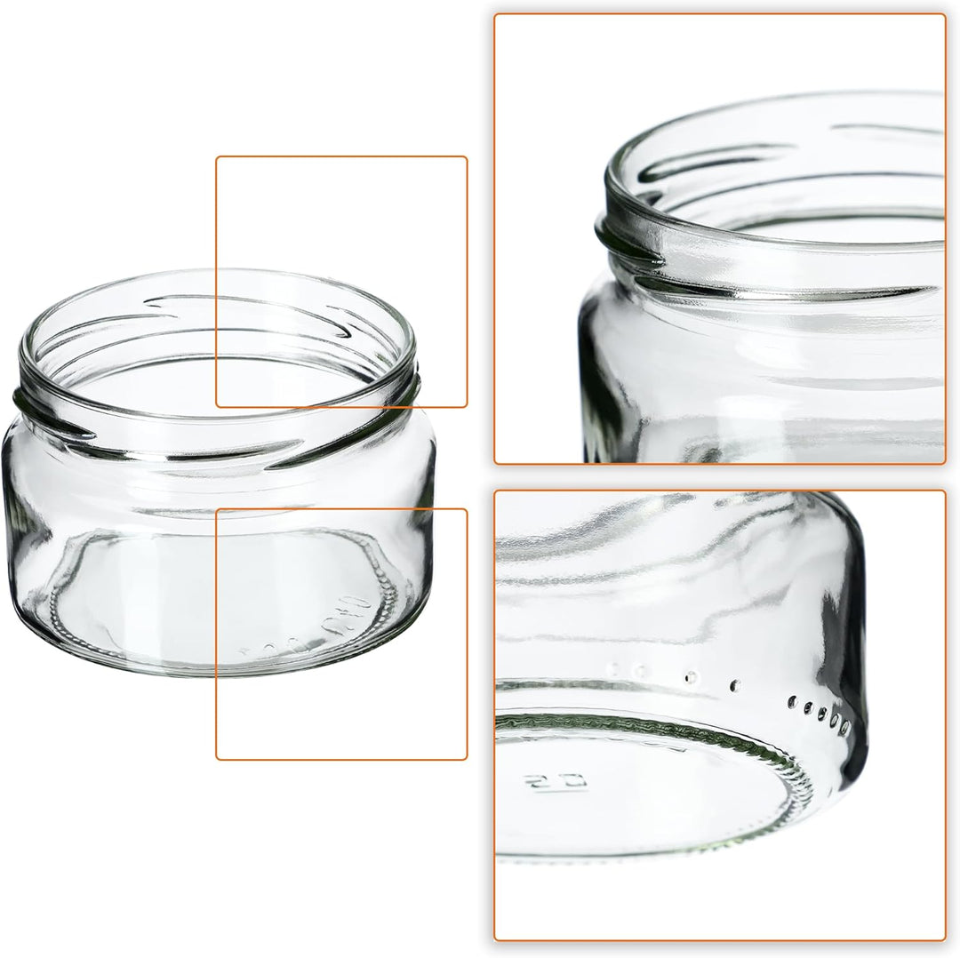 KADAX kleine Einmachgläser 250 ml, Marmeladengläser mit Deckel, Luftdichte Gläschen zum Verschenken,