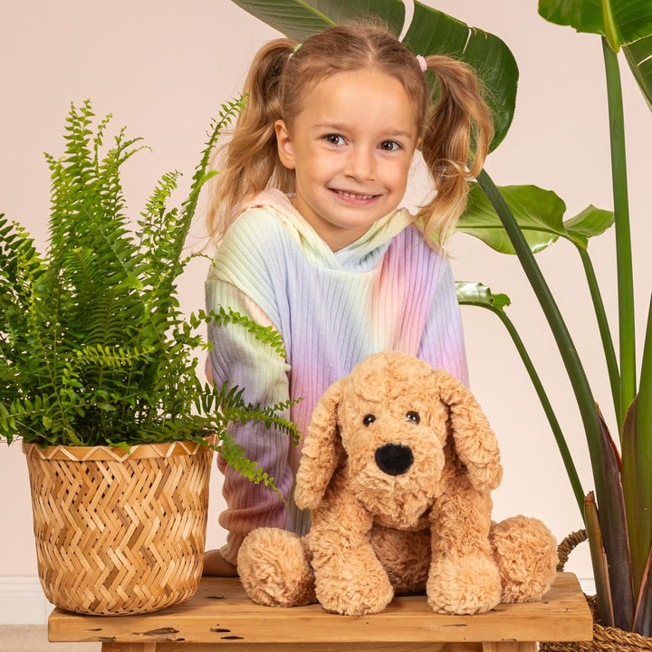 Teddy Hermann 92893 Schlenker-Hund 40 cm, Kuscheltier | Naturgetreu gestaltet, liebevoll ausgearbeit