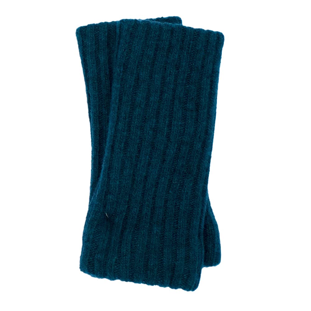 Ganterie, Merino Armwärmer/Pulswärmer, 100% Wolle Petrol, Petrol