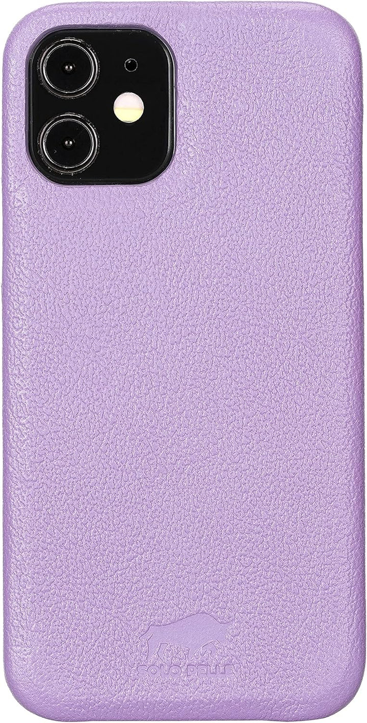 Solo Pelle Lederhülle kompatibel für iPhone 12/12 Pro in 6.1 Zoll abnehmbare Hülle (2in1) inkl. Kart