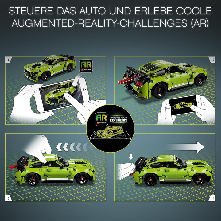 LEGO 42138 Technic Ford Mustang Shelby GT500, Modellauto-Bausatz, Spielzeugauto, Rennauto für Kinder