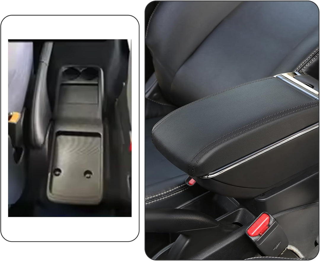 für Berlingo 2010-2020 Armlehne Mittelkonsole Aufbewahrungsbox Drehbar Mit Getränkehalter Doppelschi