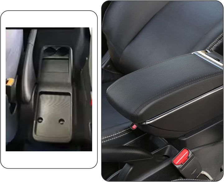 für Berlingo 2010-2020 Armlehne Mittelkonsole Aufbewahrungsbox Drehbar Mit Getränkehalter Doppelschi