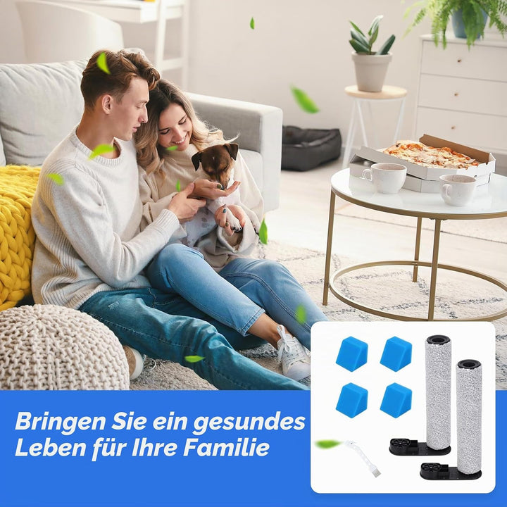 Rollenbürste &amp; Filter Zubehör Ersatzteil für Eureka NEW430BL/ JONR ED12 Staubsauger, 2 Bürstenrollen