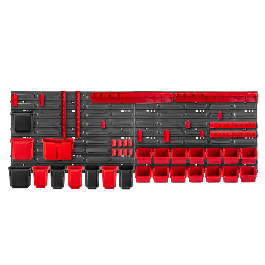 KADAX Werkstattregal, 116x39cm Werkzeugwandregal aus robustem Kunststoff, UV-Resistentes Lagersystem