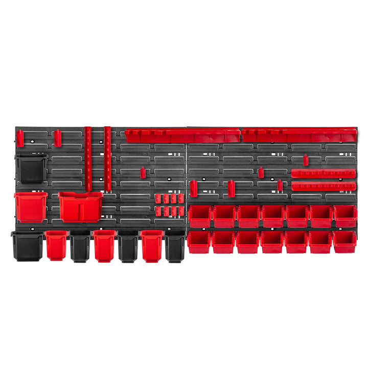 KADAX Werkstattregal, 116x39cm Werkzeugwandregal aus robustem Kunststoff, UV-Resistentes Lagersystem