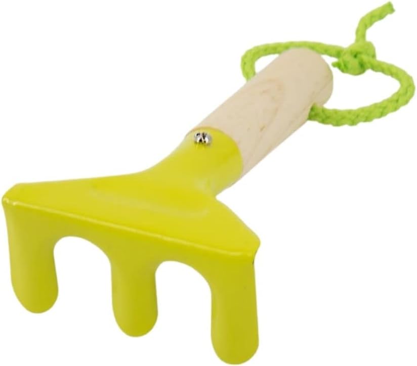 Rekord Kinder-Gartenset 6-TLG Blau (Tasche, Giesskanne, Harke, Schaufel, Spaten, Handschuhe), Kinder