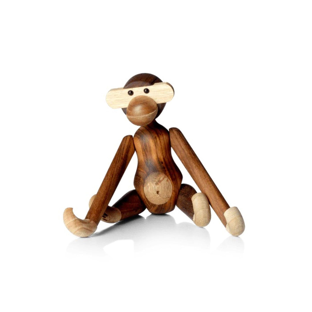 Kay Bojesen AFFE klein Figuren 18.5 cm Affen Weihnachtsdekoration, Holz dunkel H18.5 cm Teak/Limba,