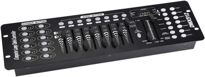 Bühnenlicht-Controller, 192 Kanäle DMX-Bühnenlicht-Konsole Partylicht-Controller-Panel für Schulkonz