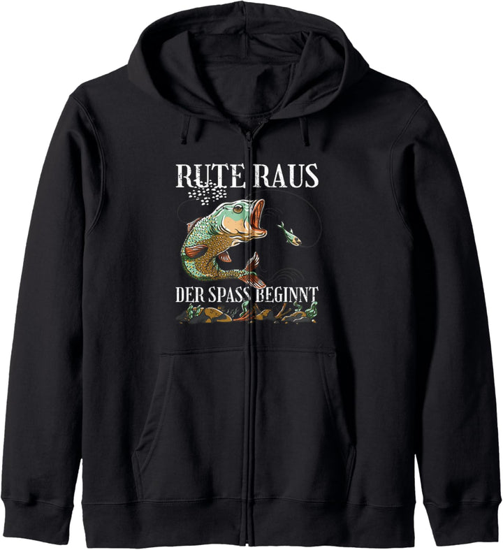 Rute raus der Spass beginnt Kapuzenjacke