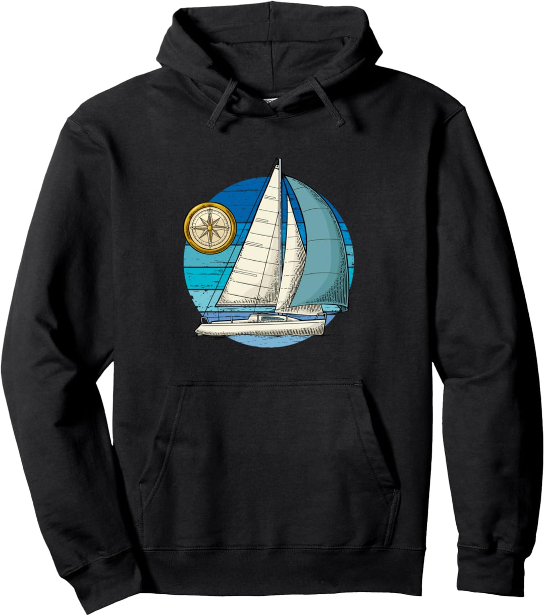 Leinen Los Segelboot grosse Fahrt Segeltörn Segler Seemann Pullover Hoodie