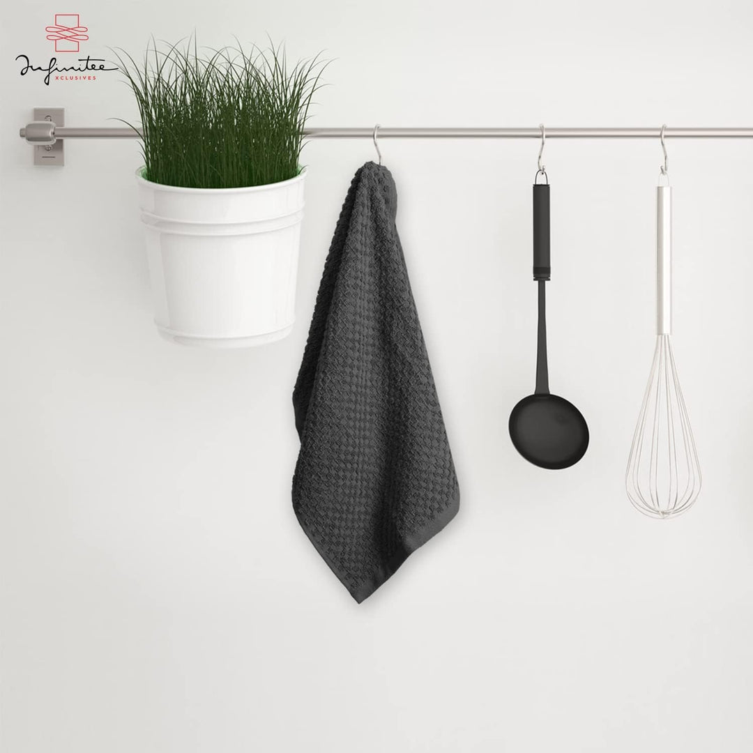 Premium Küchentücher - 6 Stück, 100% Baumwolle, 38,1 x 63,5 cm, saugfähige Geschirrtücher - 425 g/m²