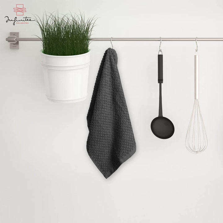 Premium Küchentücher - 6 Stück, 100% Baumwolle, 38,1 x 63,5 cm, saugfähige Geschirrtücher - 425 g/m²