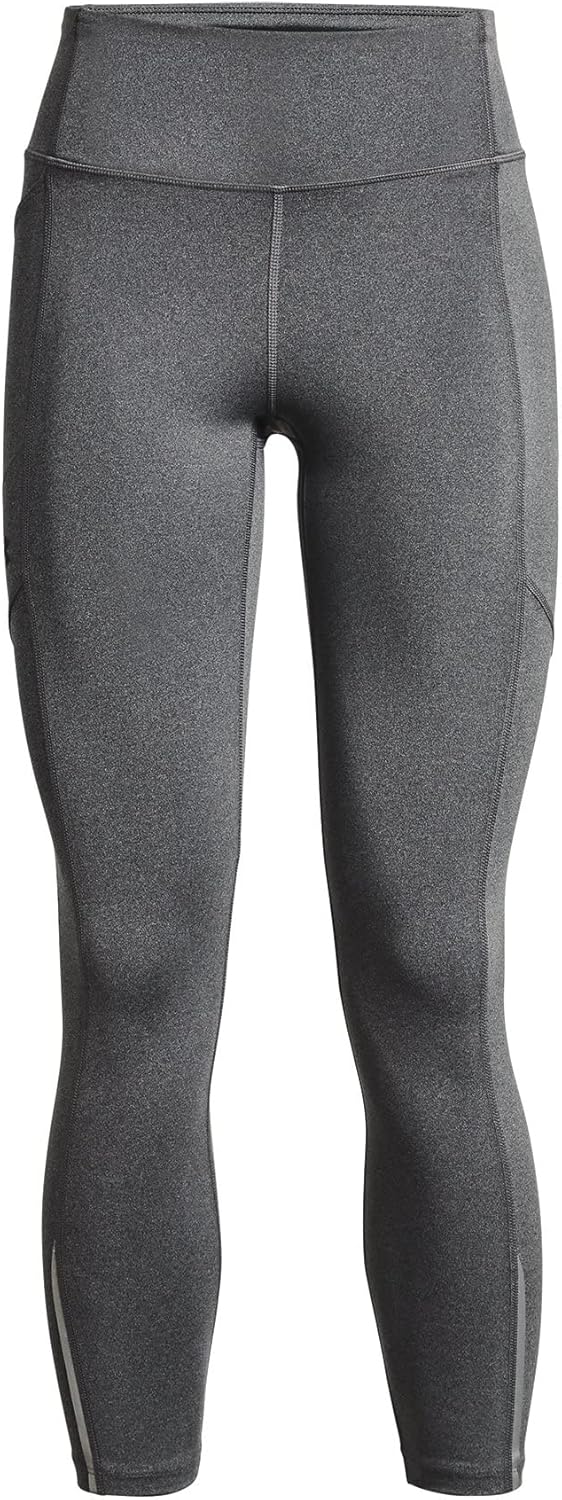Under Armour Damen Warmup Bottoms Women's Ua Fly Fast 3.0 Ankle Tights S Black Full Heather (002)/Re