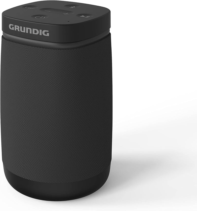 Grundig Bluetooth Lautsprecher Portable 360, Musikbox, 360°-Sound, 12 Watt RMS, bis zu 30 m Reichwei