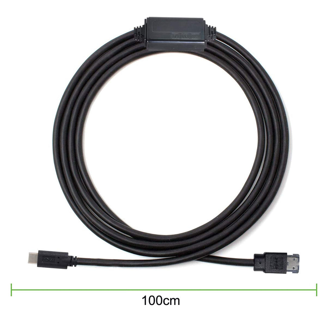 CY Kabel für USB-C Typ-C zur Stromversorgung über eSATA DC5V USB2.0 zu HDD SSD ODD eSATAp Disk Conve