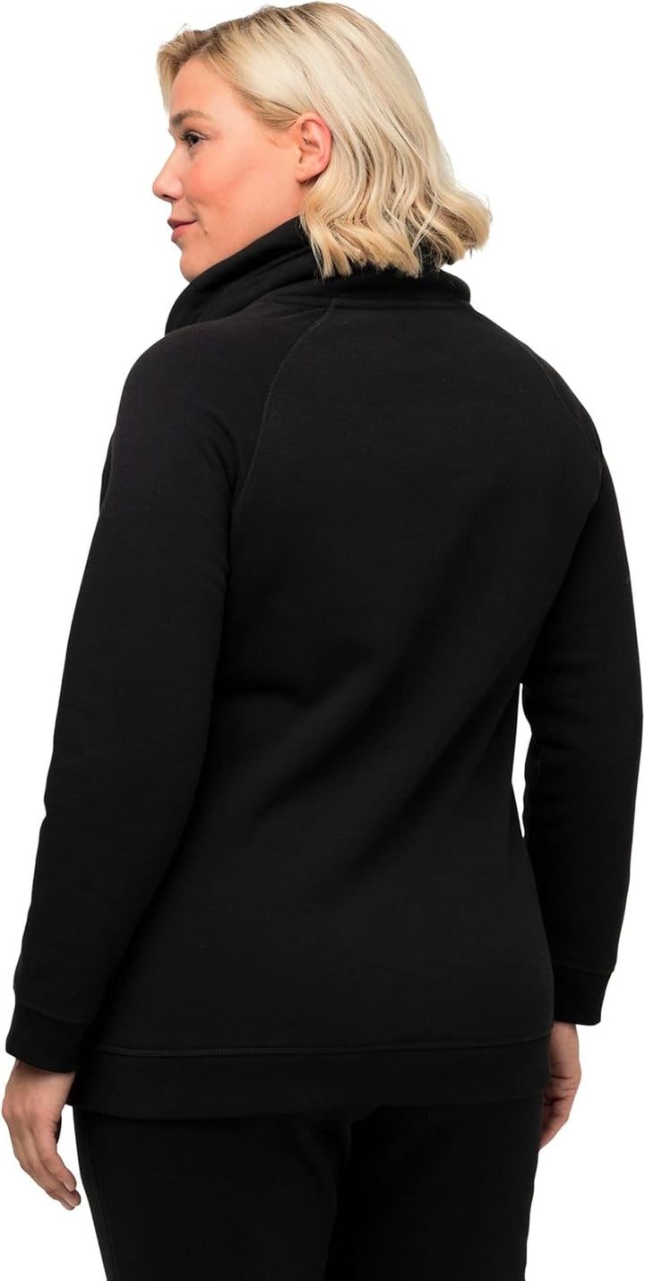 Ulla Popken Damen Sweatshirt 58-60 Schwarz, 58-60 Schwarz