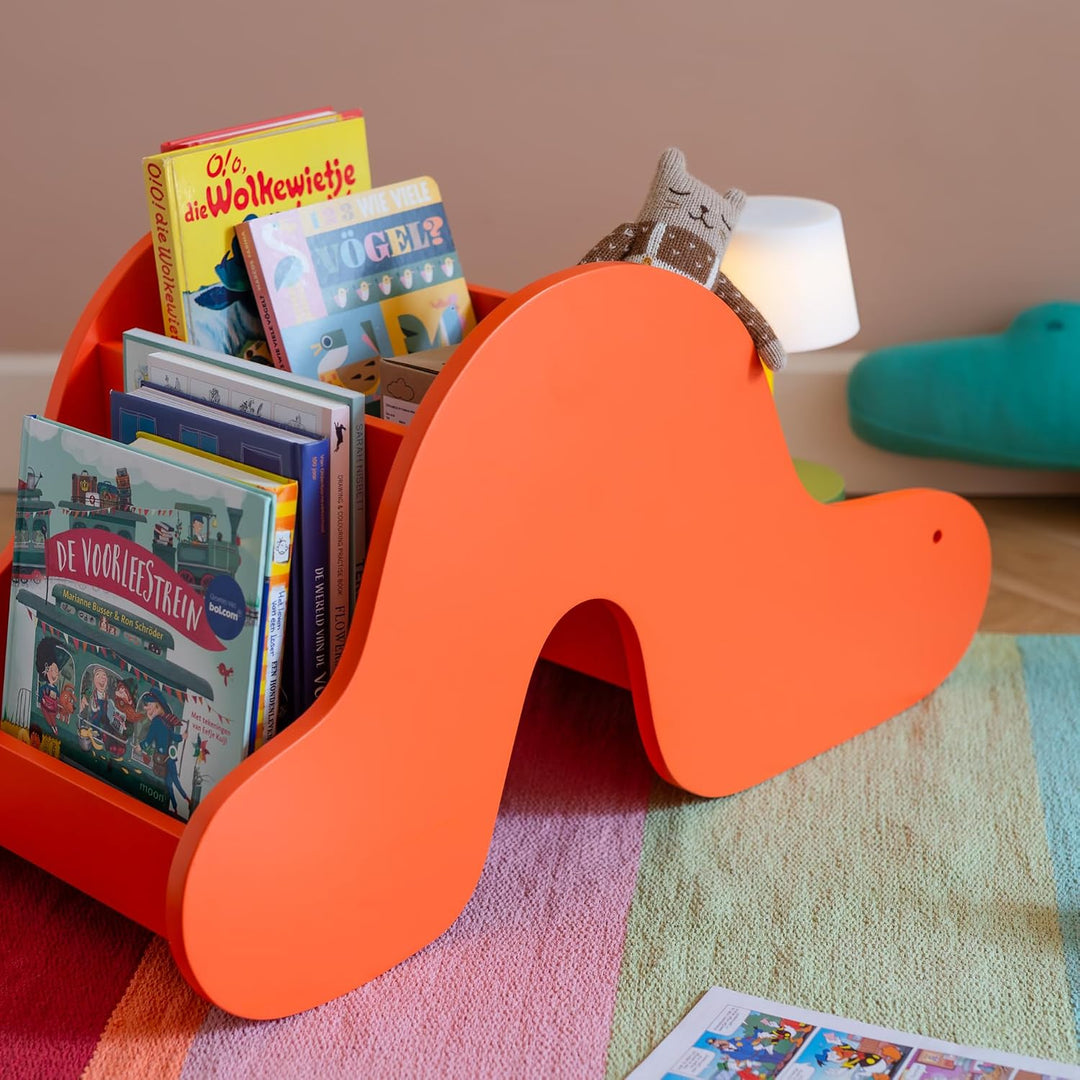 Remember Bücherregal Ameisenbär Edgar, B 67.3 x T 30 x H 32.3 cm, MDF – Kinder Bücherregal im Tierde