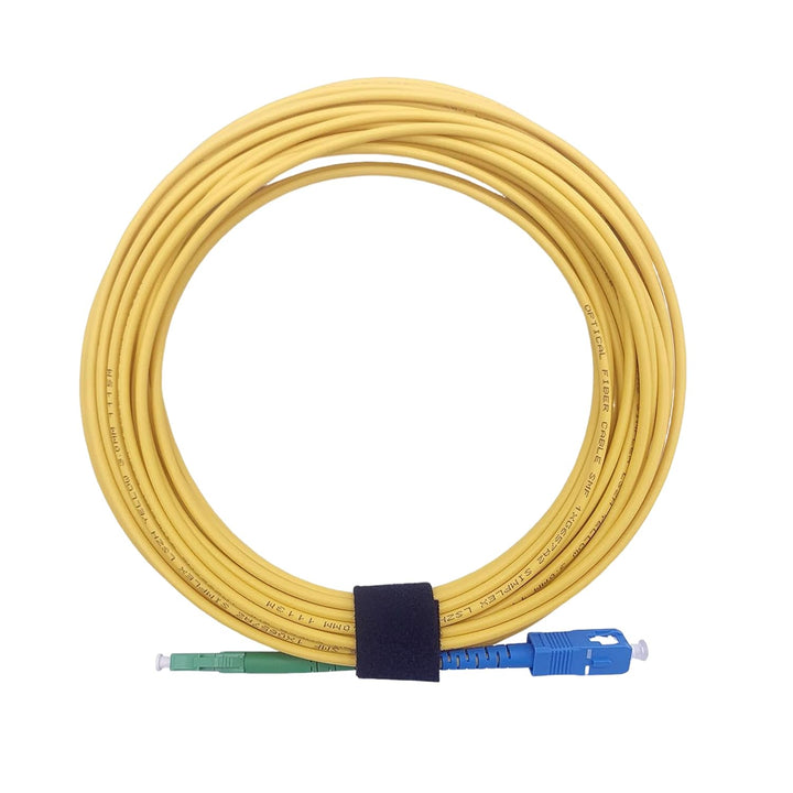 Elfcam® - 40m LWL Glasfaser-Kabel LC/APC auf SC/UPC Stecker, Simplex Singlemode 9/125μm OS2 Patchkab