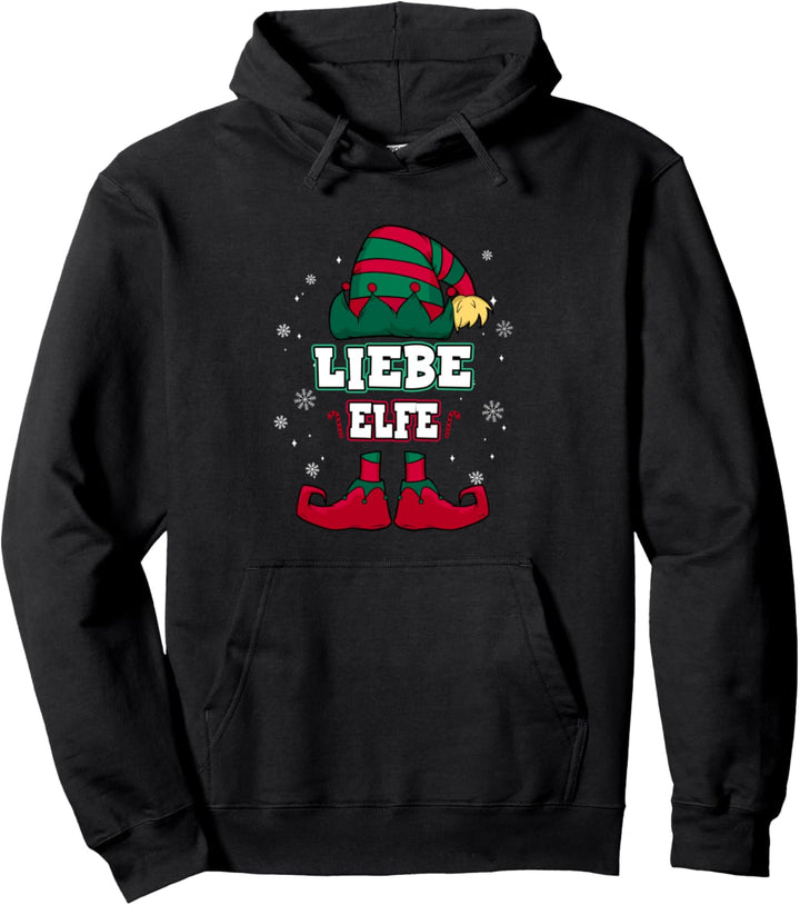 Liebe Elfe Partnerlook Weihnachten Pullover Hoodie