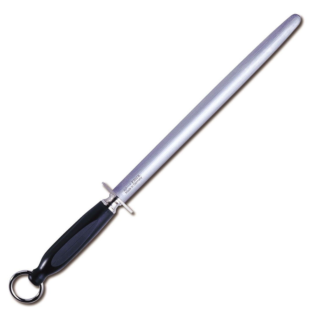 F. DICK Kochwetzstahl oval 30 cm (Griff ergonomisch, Wetzstahl, Oberflächenhärte über 65° HRC, Schle
