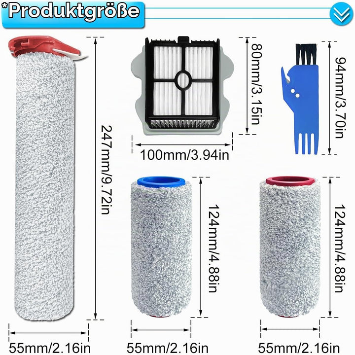 EATBALE Ersatzteile Rollenbürste Zubehör für Roborock Dyad Pro Combo/Dyad Pro Nass &amp; Trockensauger,