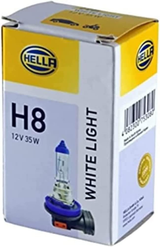 HELLA 8GH 223 498-141 Halogen Glühlampe - H8 - White Light - 12V - 35W - Sockelausführung Glühlampe: