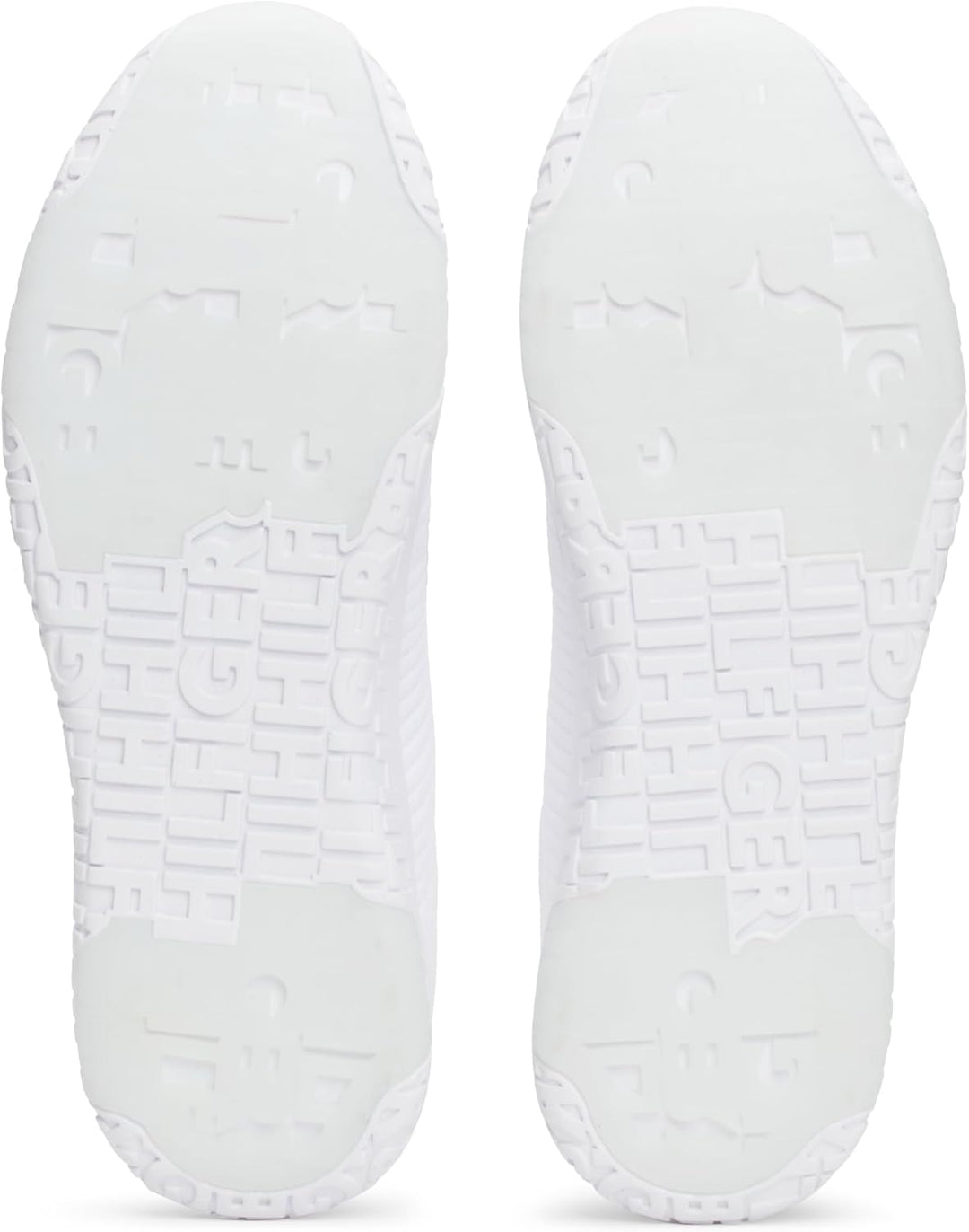 Tommy Hilfiger Herren Runner Sneaker Corporate Knit Rib Runner Sportschuhe 42 EU Weiss, 42 EU Weiss