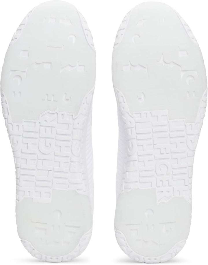 Tommy Hilfiger Herren Runner Sneaker Corporate Knit Rib Runner Sportschuhe 42 EU Weiss, 42 EU Weiss