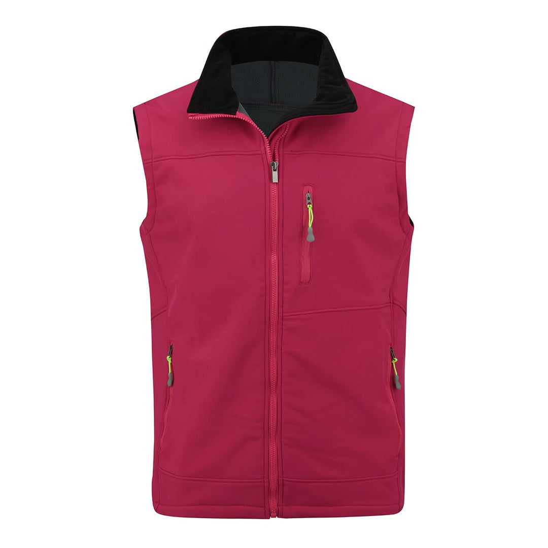 YOUTHUP Weste Herren Wasserdichte Softshellweste Outdoor Leichte Winddichte Fleece Herrenweste Ärmel