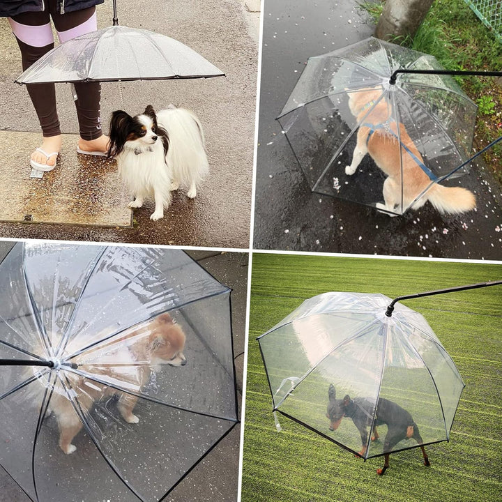 PETLESO Hundeschirme, Regenjacken für Hunde, Hunde Sonnenschirm für Spaziergänge im Freien bei Regen