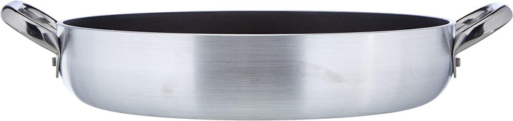 Pentole Agnelli ALSA2110S32 Platinum Pfanne mit Aluminium-Boden, Stärke 5 mm, mit 2 Griffen aus Edel
