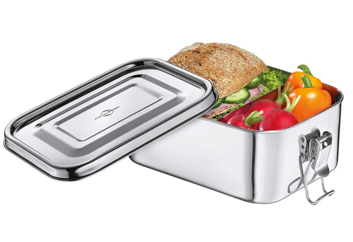 Küchenprofi Classic 1002012800 - Edelstahl Brotdose, 17,5 x 13 x 6,5 cm