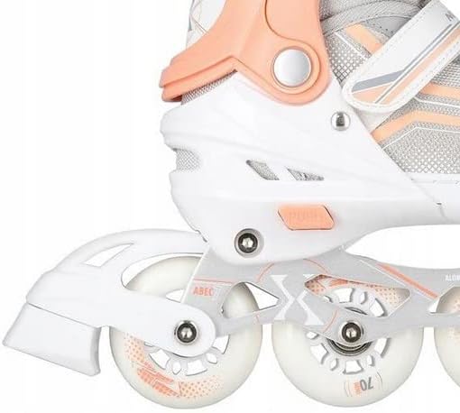 2in1 Inlineskates/Schlittschuhe Nils Extreme Lucky Weiss/Rosa ABEC7 Gr. 29-33 verstellbar